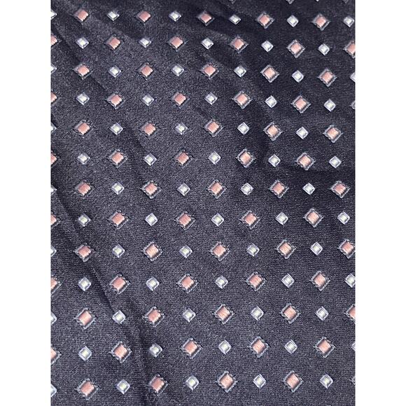 Van Heusen Blue Pink 100% Imported Silk Men’s Neck Tie Made In Usa - Picture 9 of 9